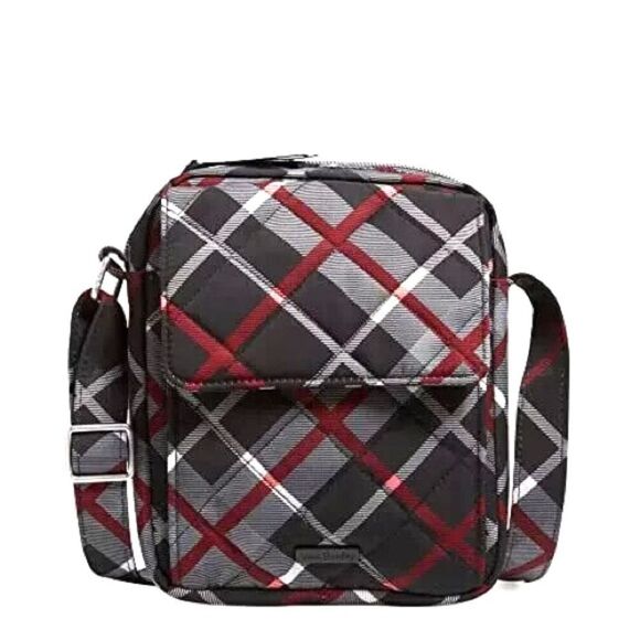NWT Vera Bradley Women's Performance Twill Small Crossbody Purse Paris Plaid - Picture 1 of 8